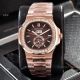 Patek Philippe Nautilus Annual Calendar Copy Watches Rose Gold with Diamond (8)_th.jpg